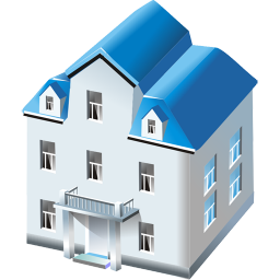 Two Storied House Icon 256x256 png